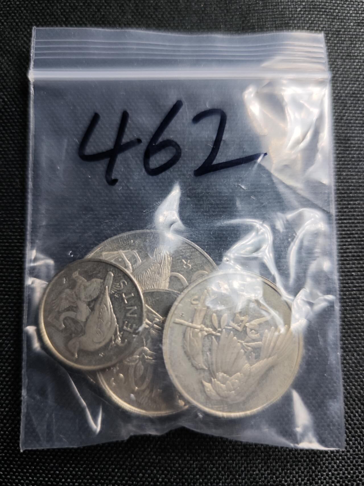 KK钱币收藏小铺   套币专场 2月预留时间 周末发货  1973维尔京群岛大小面值精制一套