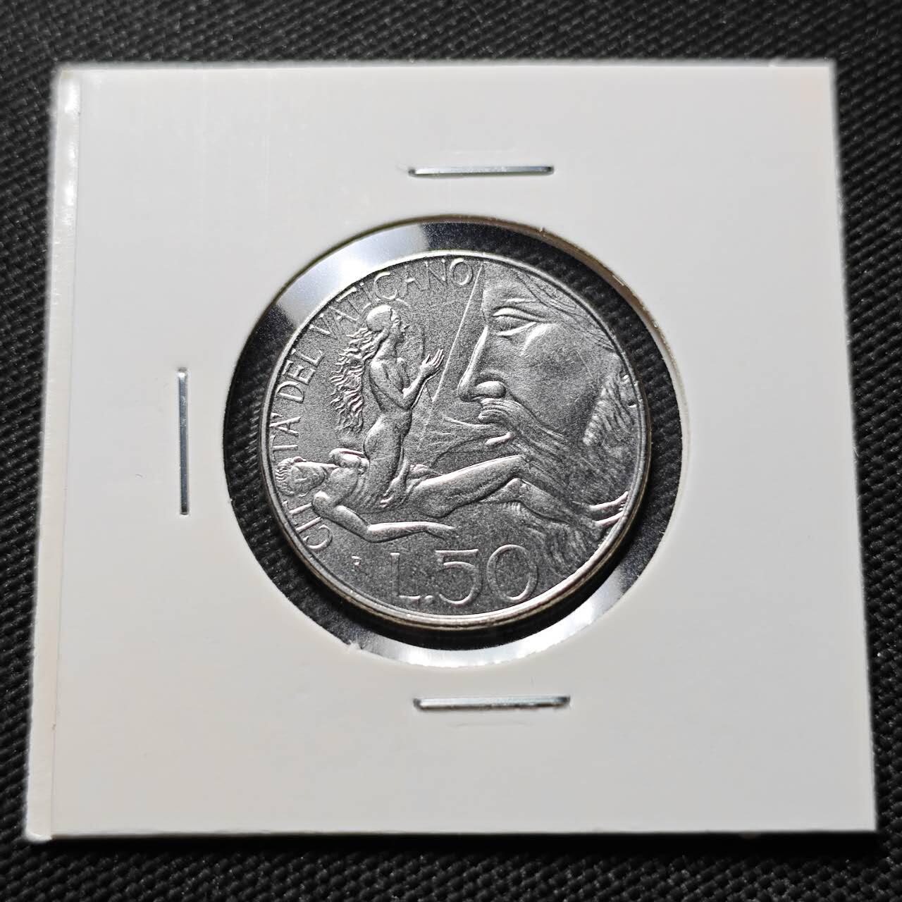 KK钱币收藏小铺  第406期 2月预留时间 周末发货  梵蒂冈50里拉