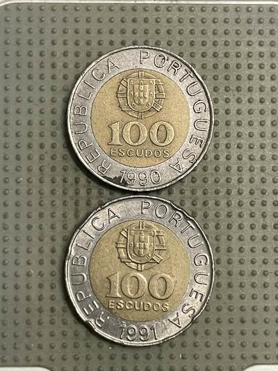 2026年第38场各国散币拍卖（总第188场） - 葡萄牙100埃斯库多2枚