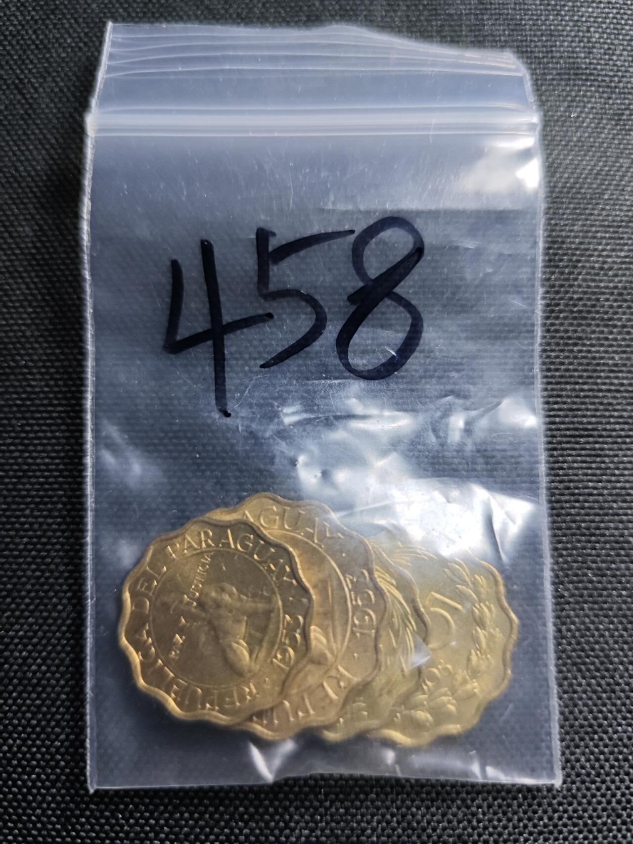 KK钱币收藏小铺   套币专场 2月预留时间 周末发货  1953巴拉圭大小面值清年一套