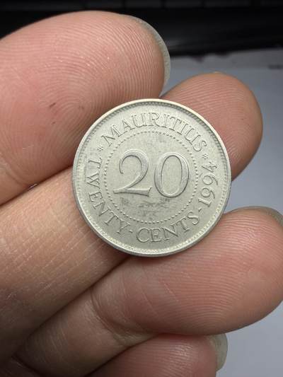 2026年集古藏今外币拍卖第三期-第8场—（总第318拍），可以寄存60天，满160元包邮。 - 1994年毛里求斯20分