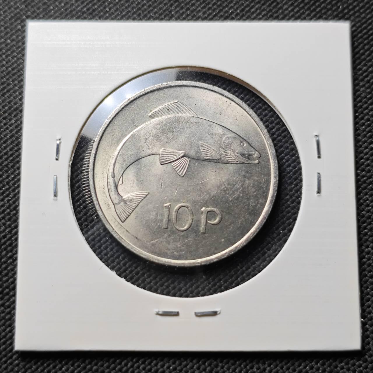 KK钱币收藏小铺  第406期 2月预留时间 周末发货  1971爱尔兰10便士 好品