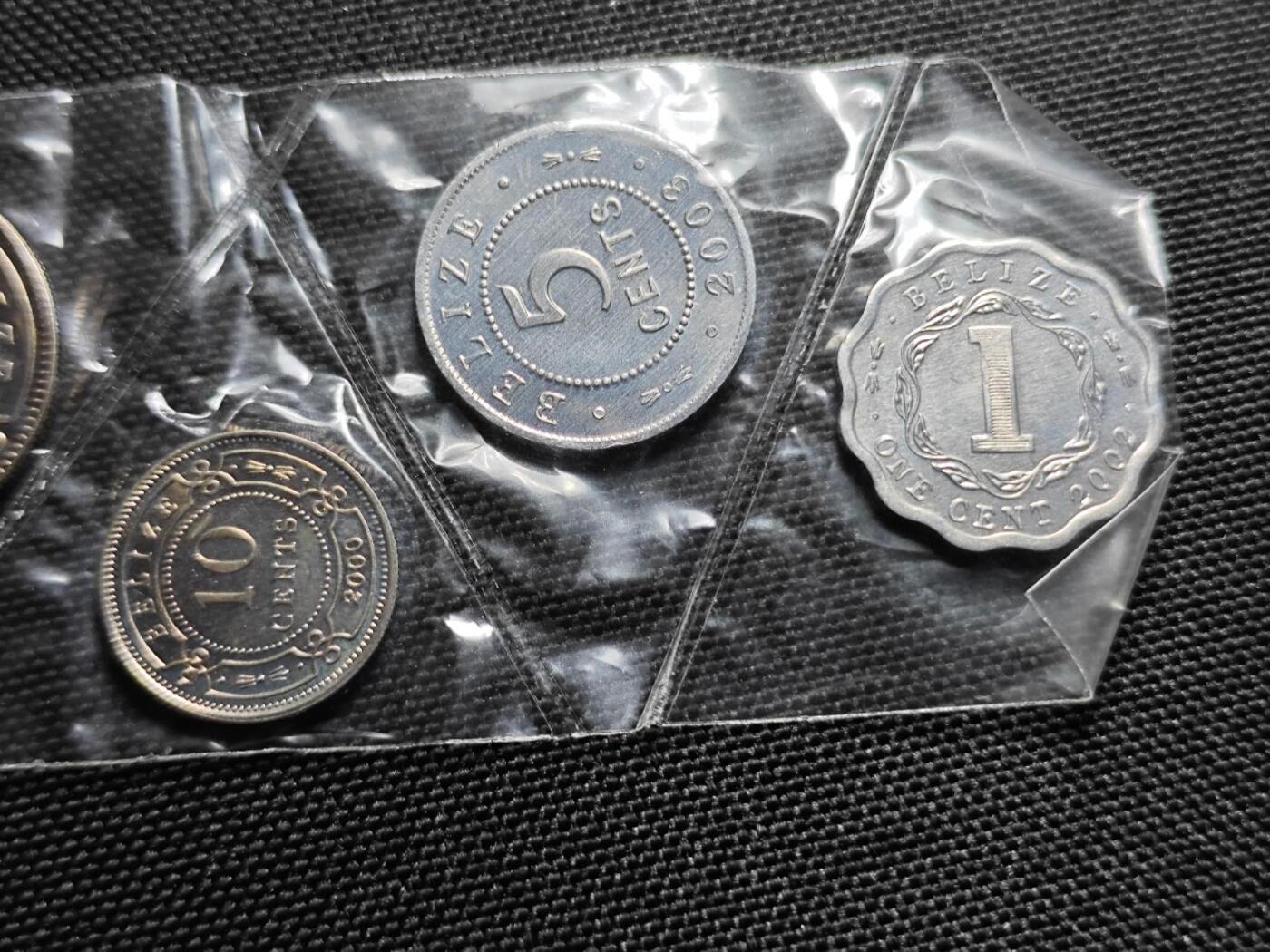 KK钱币收藏小铺   套币专场 2月预留时间 周末发货  伯利兹大小面值一套