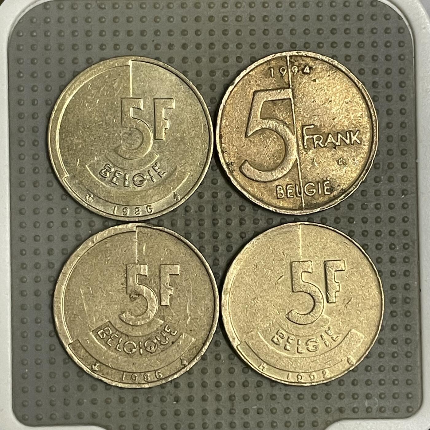 2026年第38场各国散币拍卖（总第188场） 比利时5法郎4枚