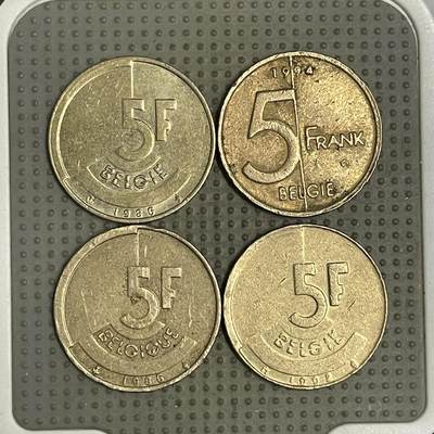 2026年第38场各国散币拍卖（总第188场） - 比利时5法郎4枚