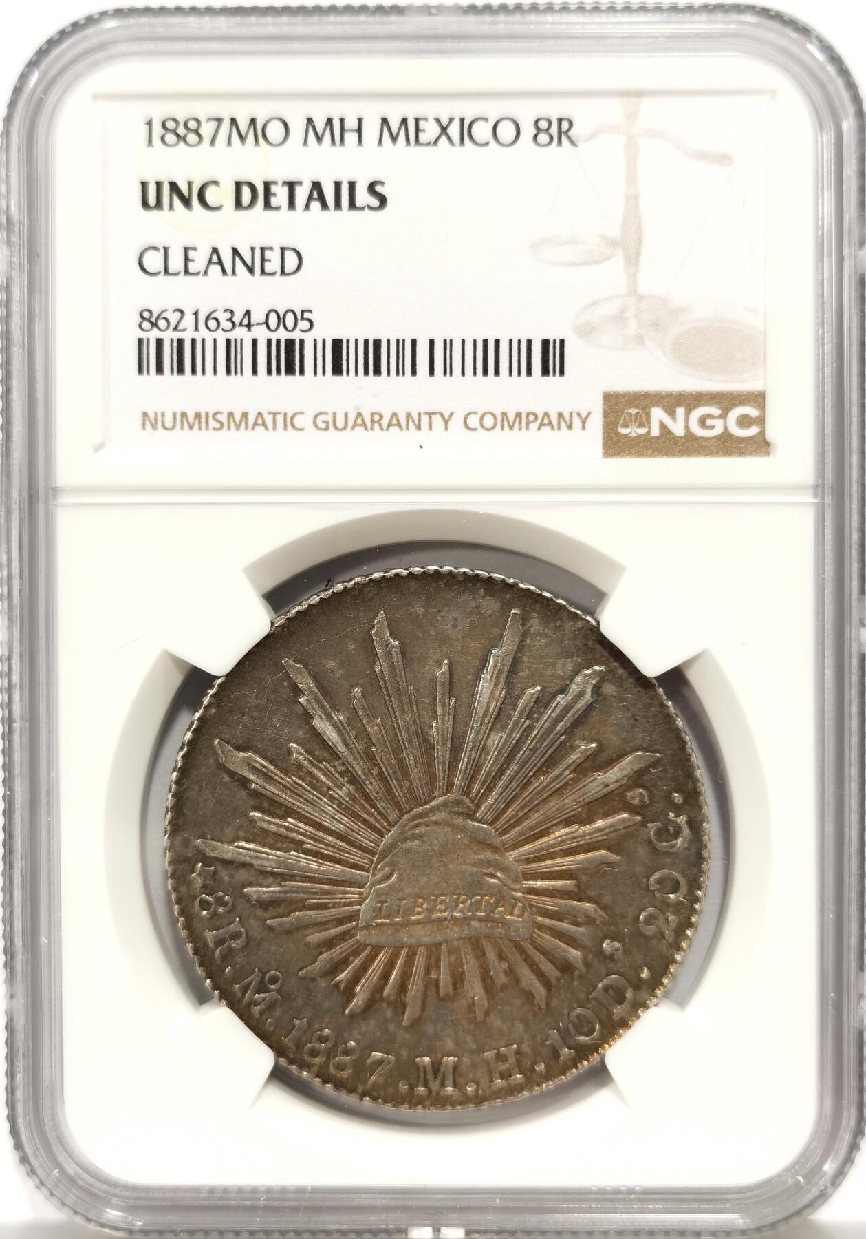 博洋堂“芳菲春韵”3月精品大拍专场暨第166期（全场包邮） NGC UNC 墨西哥1887MO MH版花边鹰洋 完全未使用