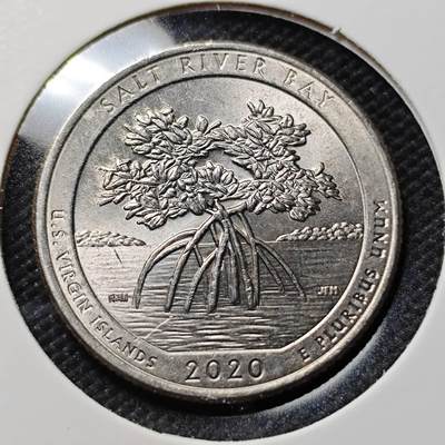 KK钱币收藏小铺  第406期 2月预留时间 周末发货 -  美国25分纪念币 好品