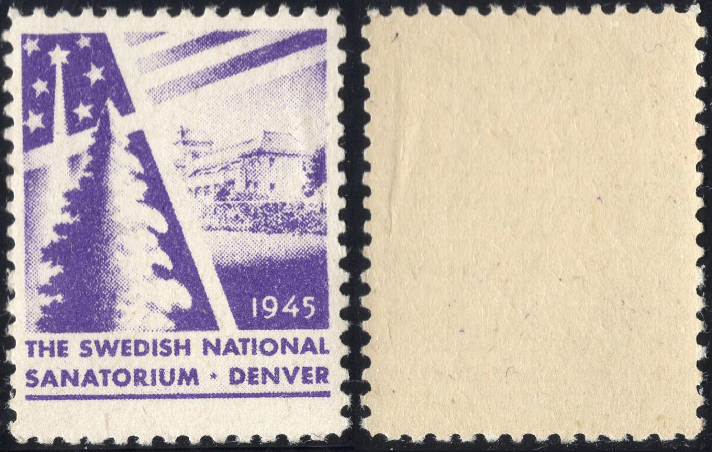 洪涛臻品批发群 精选邮票限时拍卖第1295期  美国圣诞节封缄票1945年 圣诞树与国旗  原胶好品! 少见的军事题材封缄票