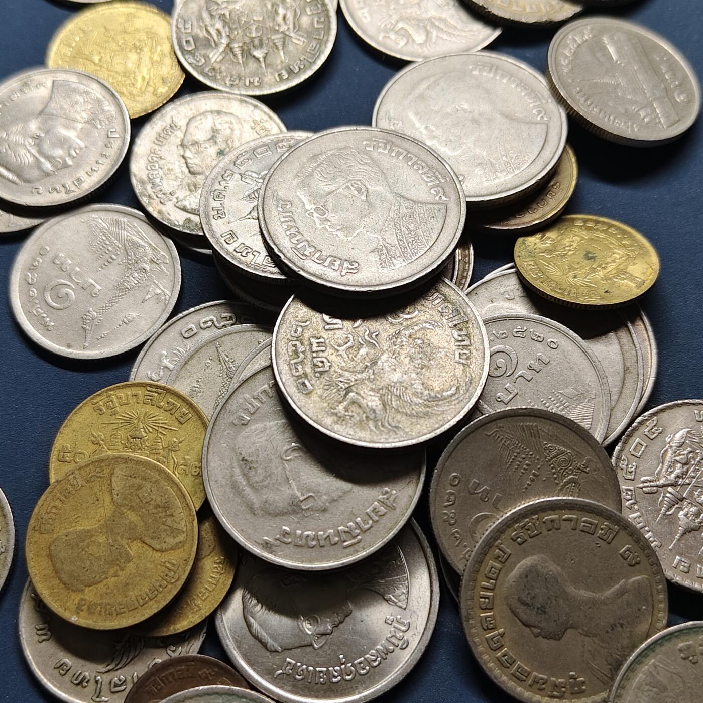 【全场包邮】纯粹捡漏拍515场 【批量】泰国早期各年份散币49枚一组