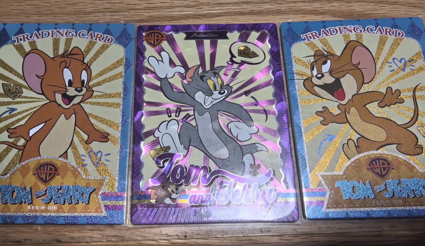 牌易阁 第一期（持续收拍，送拍联系我哦） 猫和老鼠3张紫色+蓝色卡位三张非常精美