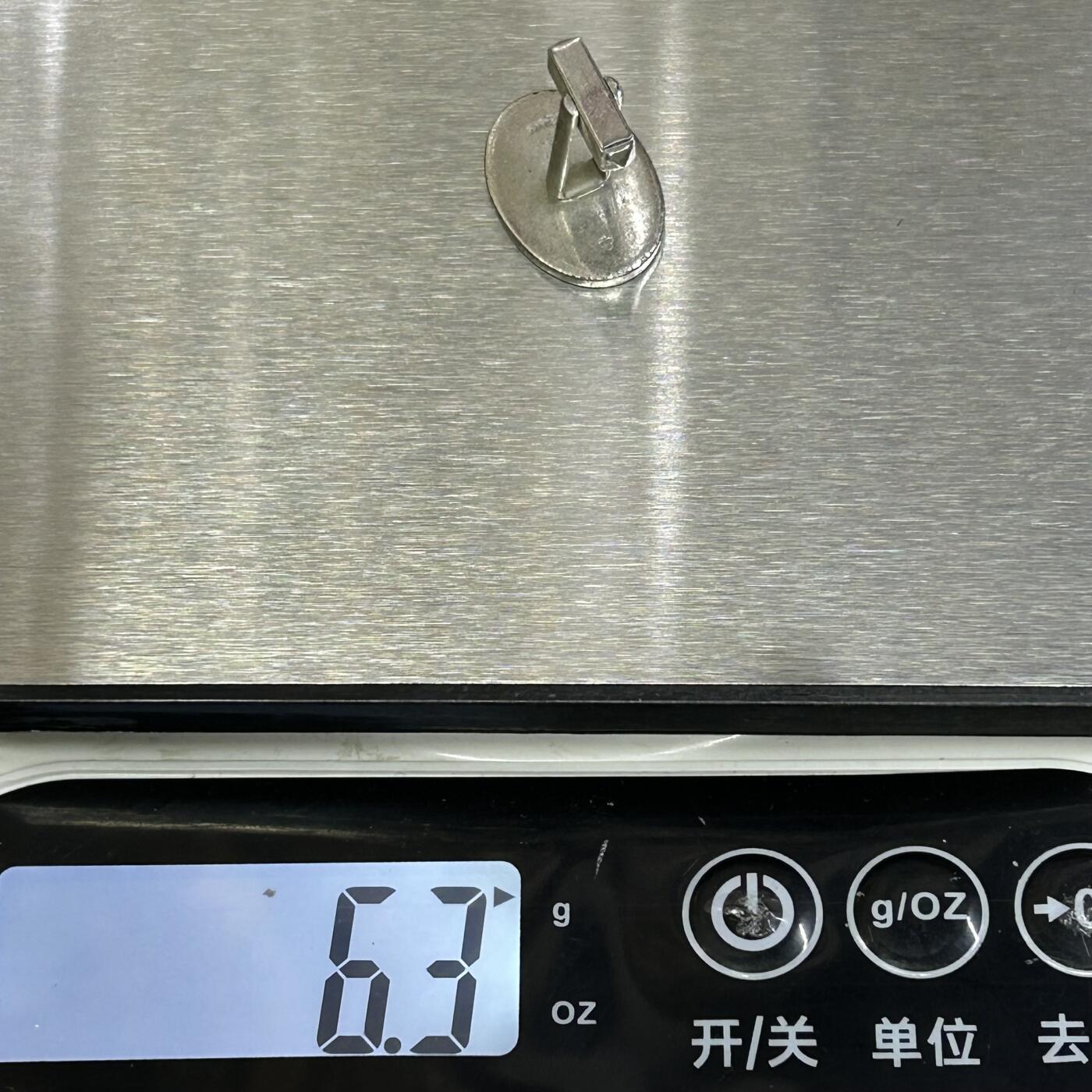 西秦中古拍卖第八十一期  海外回流纯银袖扣 有银标 重6.3克