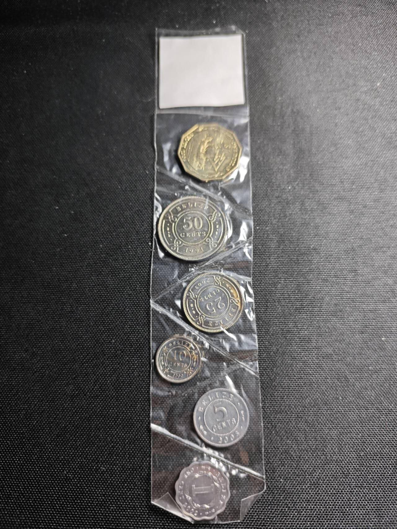 KK钱币收藏小铺   套币专场 2月预留时间 周末发货  伯利兹大小面值一套