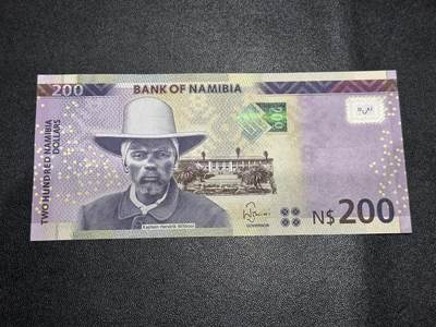 《外钞收藏家》第六百二十期（畅拍场）（长期征集拍品、欢迎藏友们联系合作） - 纳米比亚200 全新 万位号