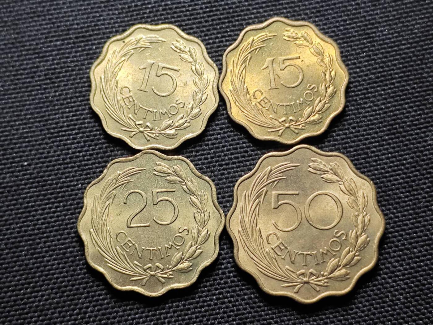 KK钱币收藏小铺   套币专场 2月预留时间 周末发货  1953巴拉圭大小面值清年一套