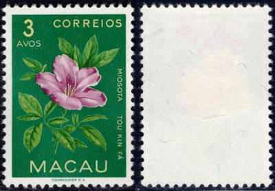 洪涛臻品批发群 精选邮票限时拍卖第1297期  - 1953 澳门特1 花卉 新原胶有贴