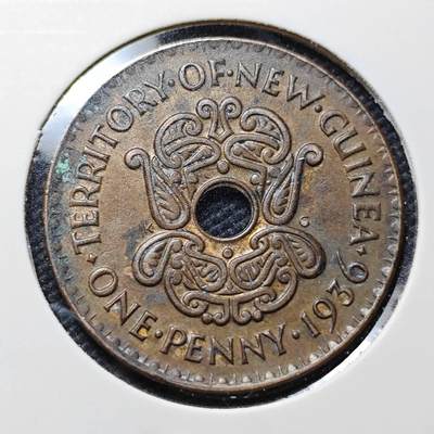 KK钱币收藏小铺  第406期 2月预留时间 周末发货 -  英属新几内亚1便士