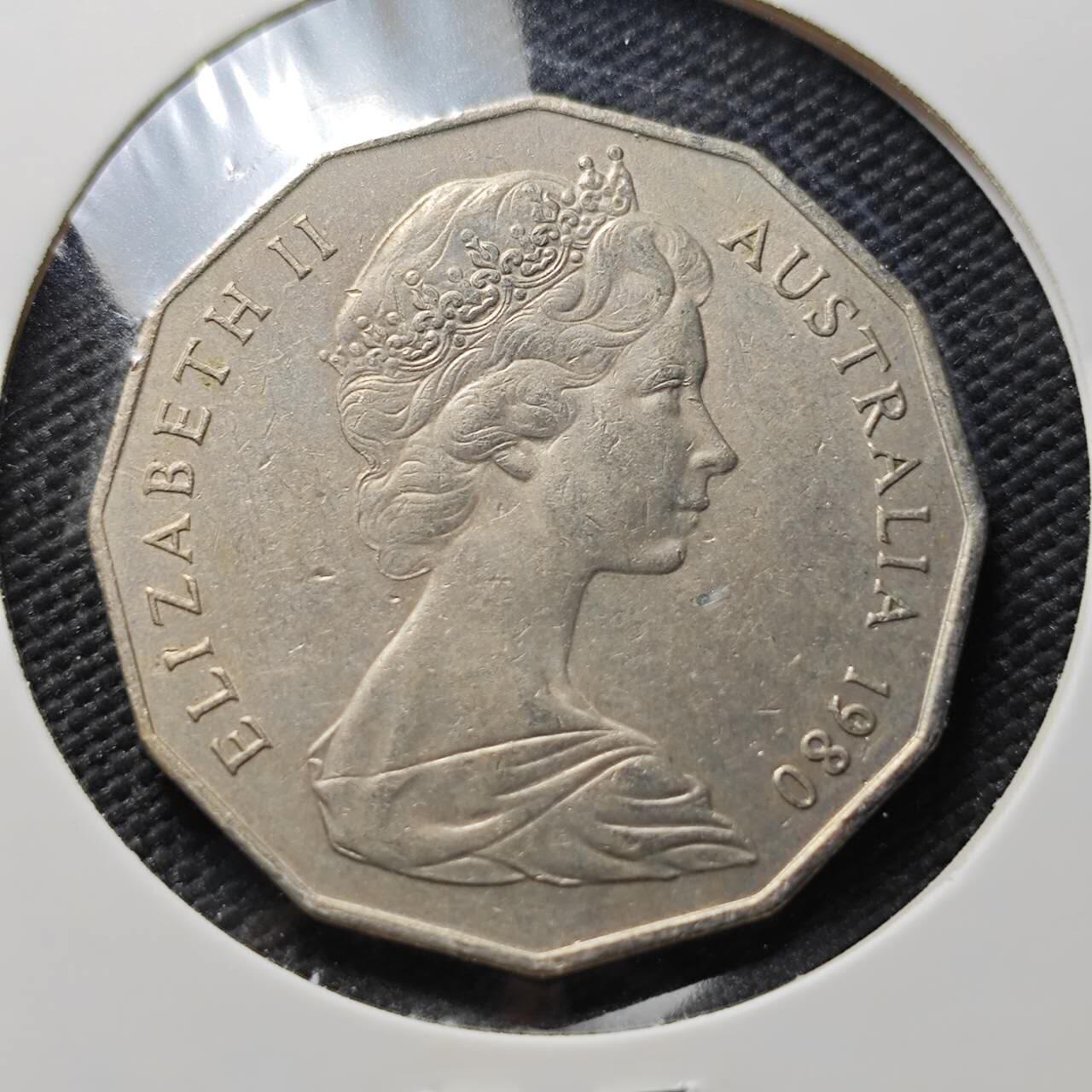 KK钱币收藏小铺  第406期 2月预留时间 周末发货  澳大利亚50分