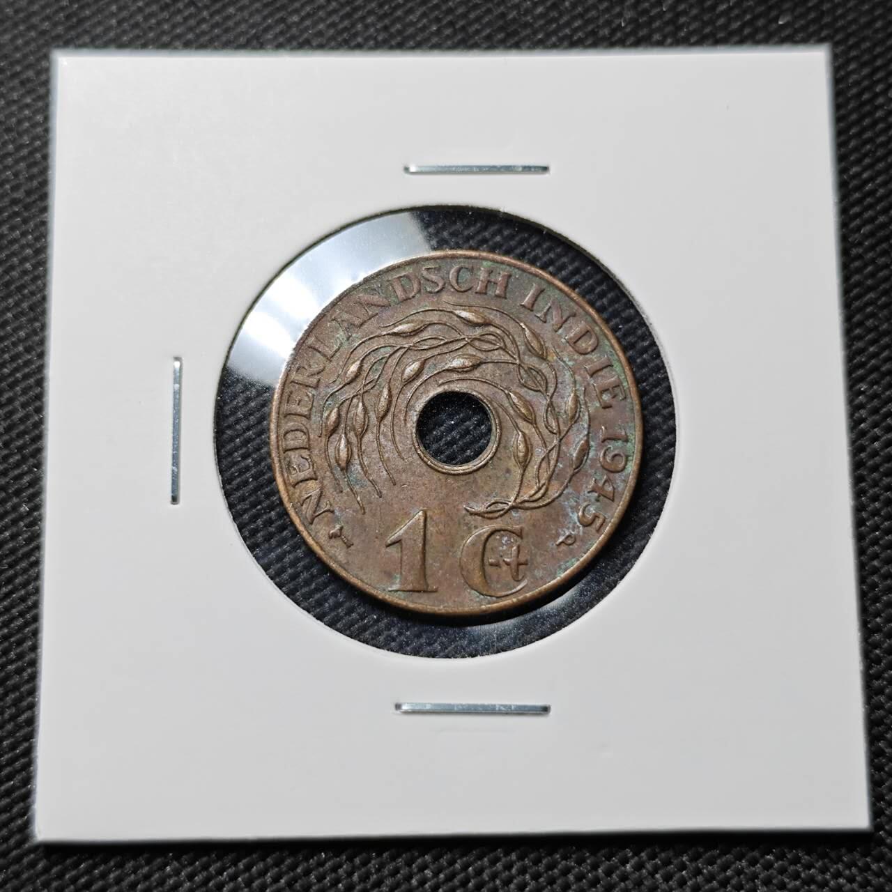 KK钱币收藏小铺  第406期 2月预留时间 周末发货  荷属东印度一分铜币