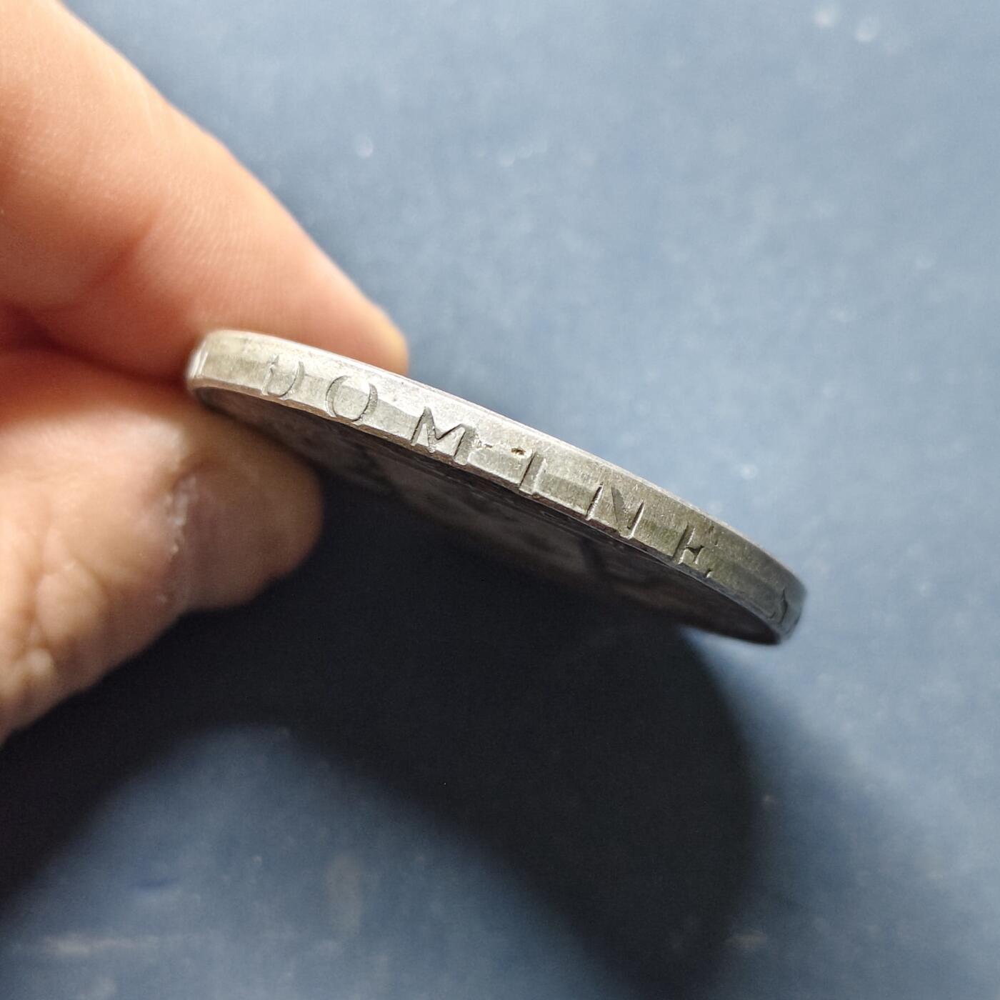 【全场包邮】纯粹捡漏拍515场 【纪念章】法国1815年路易十八5法郎复刻版纪念章【边铭 DOMINE SALVUM FAC REGEM】