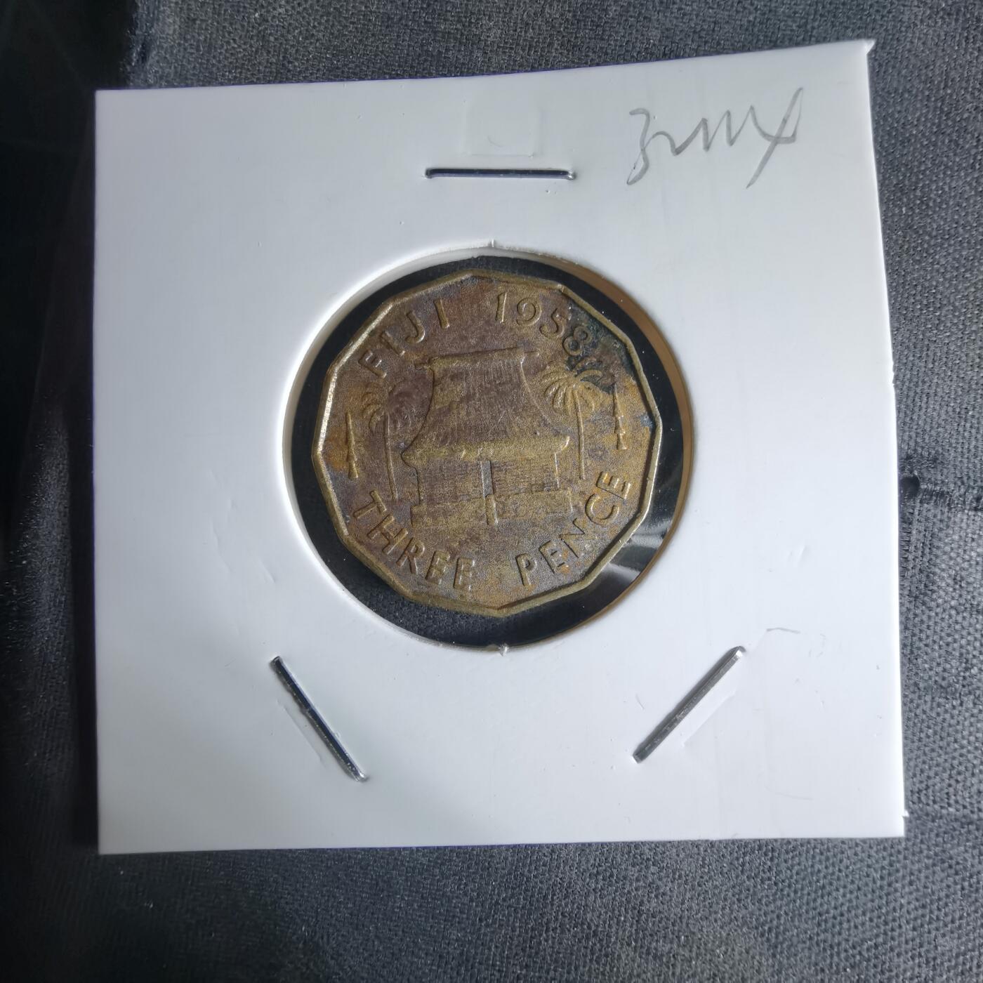 沼泽如烟--第1032场 斐济1958年3便士