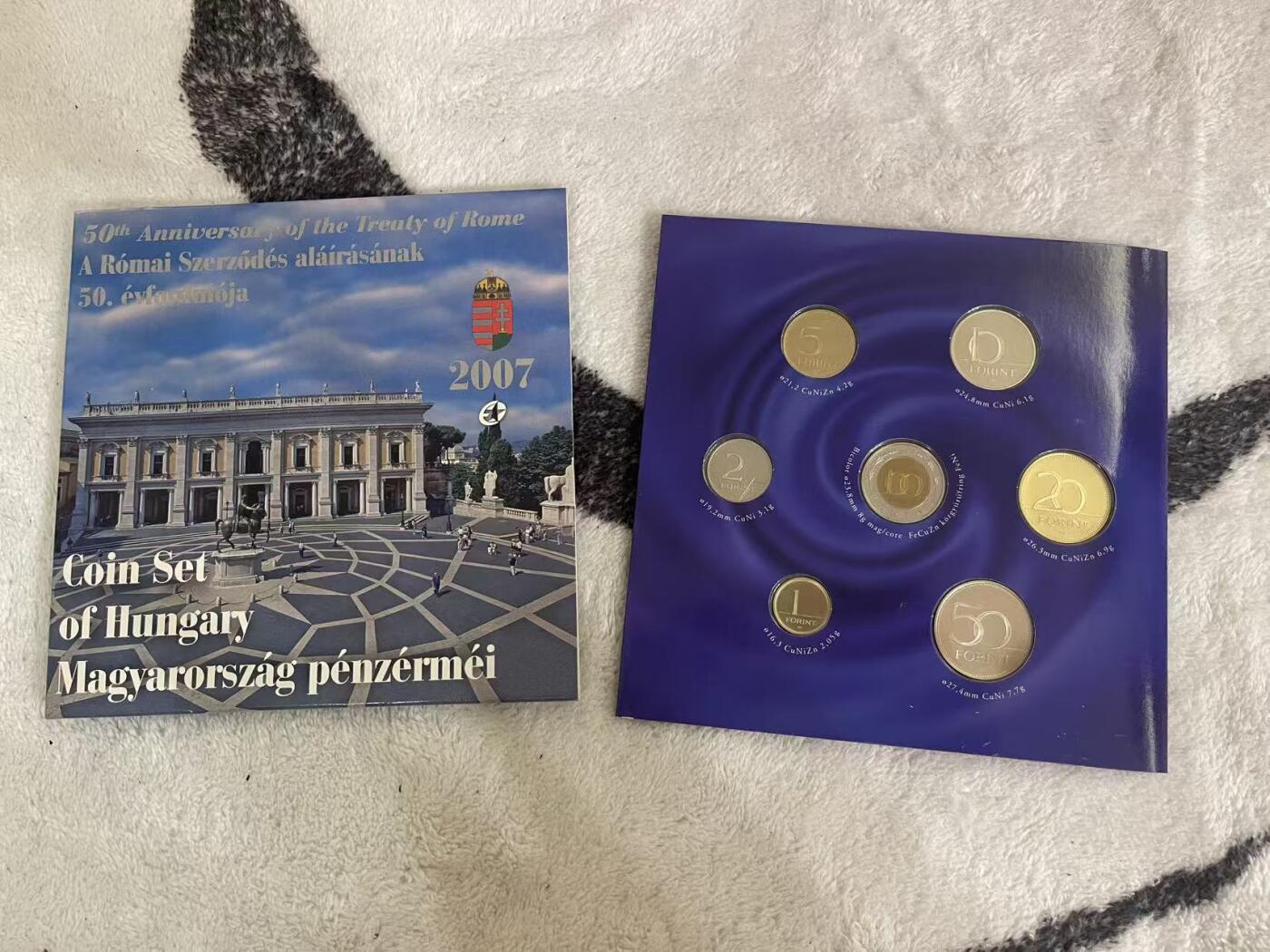 ❤️【币观天下】❤️ 第346期钱币拍卖场- 2026.3.27周五晚上6点半场 长期征集拍品  匈牙利2007年官方精制套币 含一枚50福林精制纪念币 限量发行5000套 品相如图