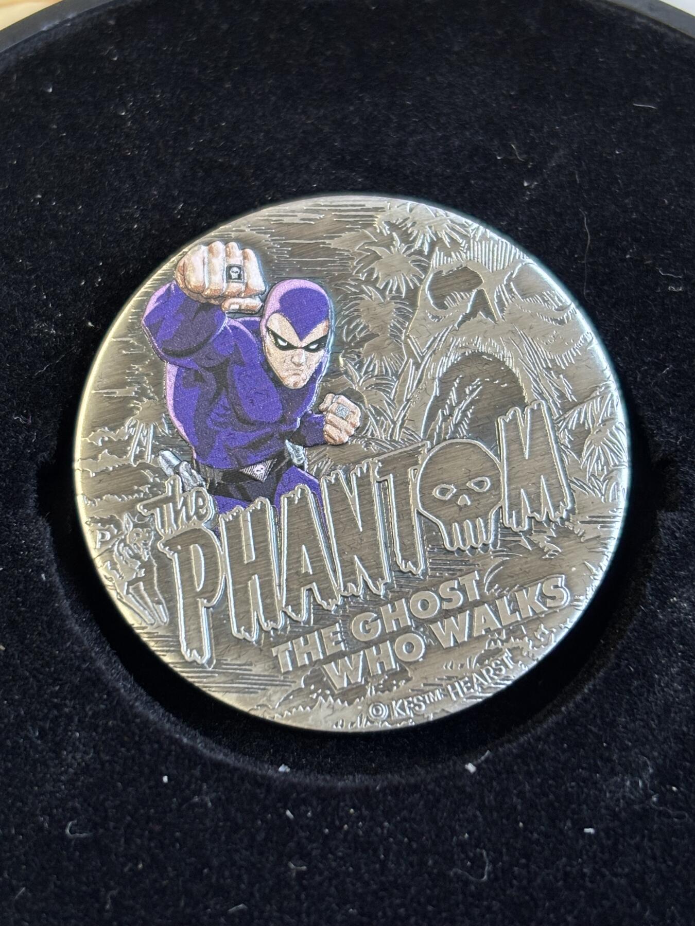 第195期拍卖 图瓦卢2023年幻影2盎司仿古纪念银币发行2000枚，999银，发行2000枚