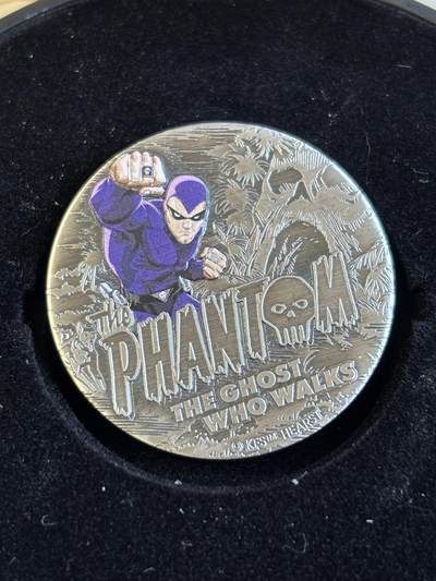 第195期拍卖 - 图瓦卢2023年幻影2盎司仿古纪念银币发行2000枚，999银，发行2000枚