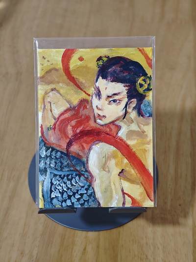 寸草不生拍卖 蛇年第一期 - 墨三千 油画手绘 哪吒 十分精美