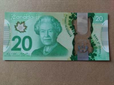 【礼羽收藏】🌏世界钱币拍卖第130期 - 加拿大2015年 女王在位最长君主纪念钞，全新UNC，首发FWS冠