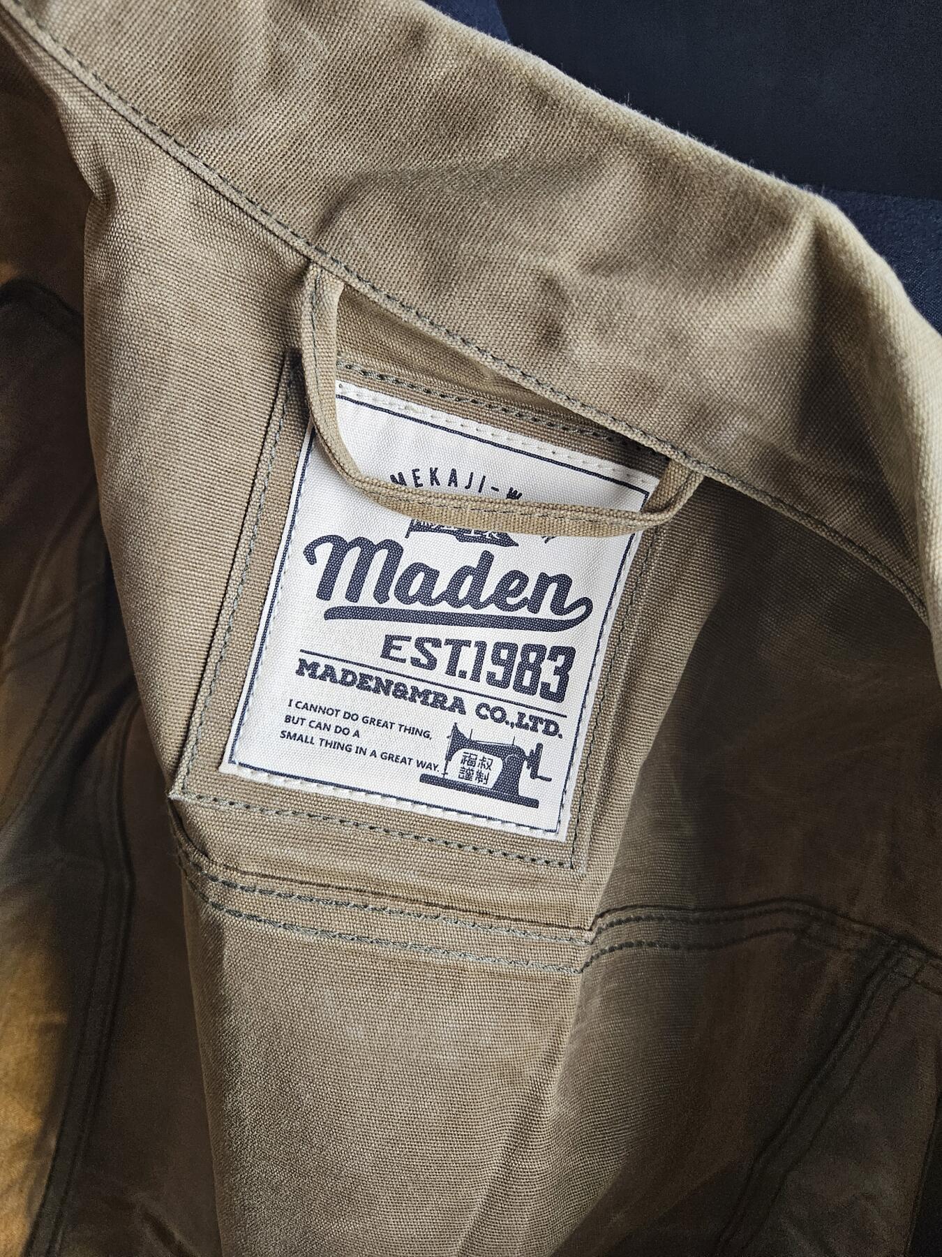 0元起拍勋章 第342期 咸鱼国勋章拍卖专场 3月29日（周日）下午6：00开始 古着油蜡夹克 胸围105 肩宽46 衣长64 袖长58