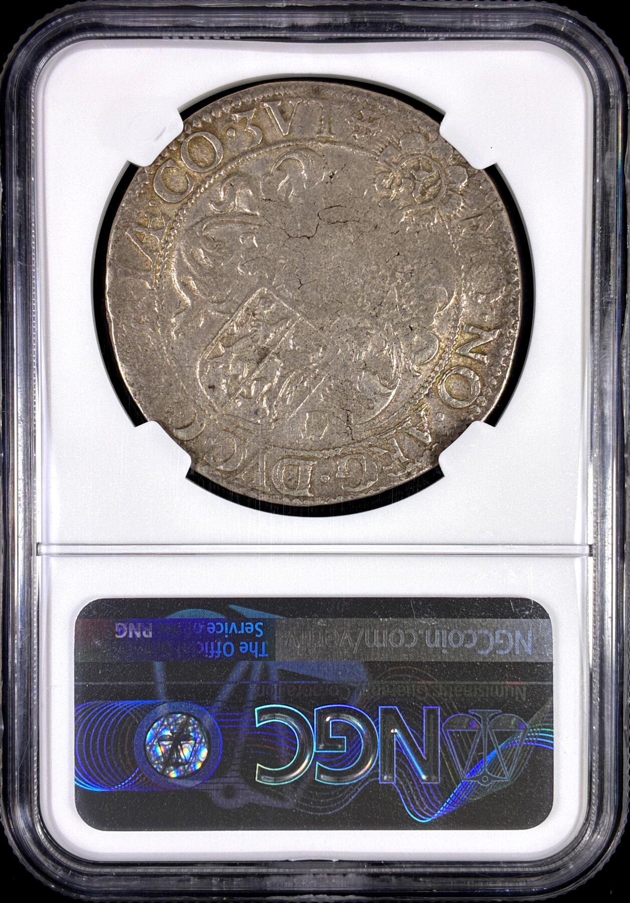 【雨安】【直播拍卖】【第0130期-评级币章】2026-03-28 周六 19:30 (金价981.33, 银价17.11) [评级欧洲] Netherlands 荷兰 共和国 王子泰勒 海尔德兰省 1598年  NGC-XF 打制周正 16世纪罕见大银币 淡包浆非常漂亮