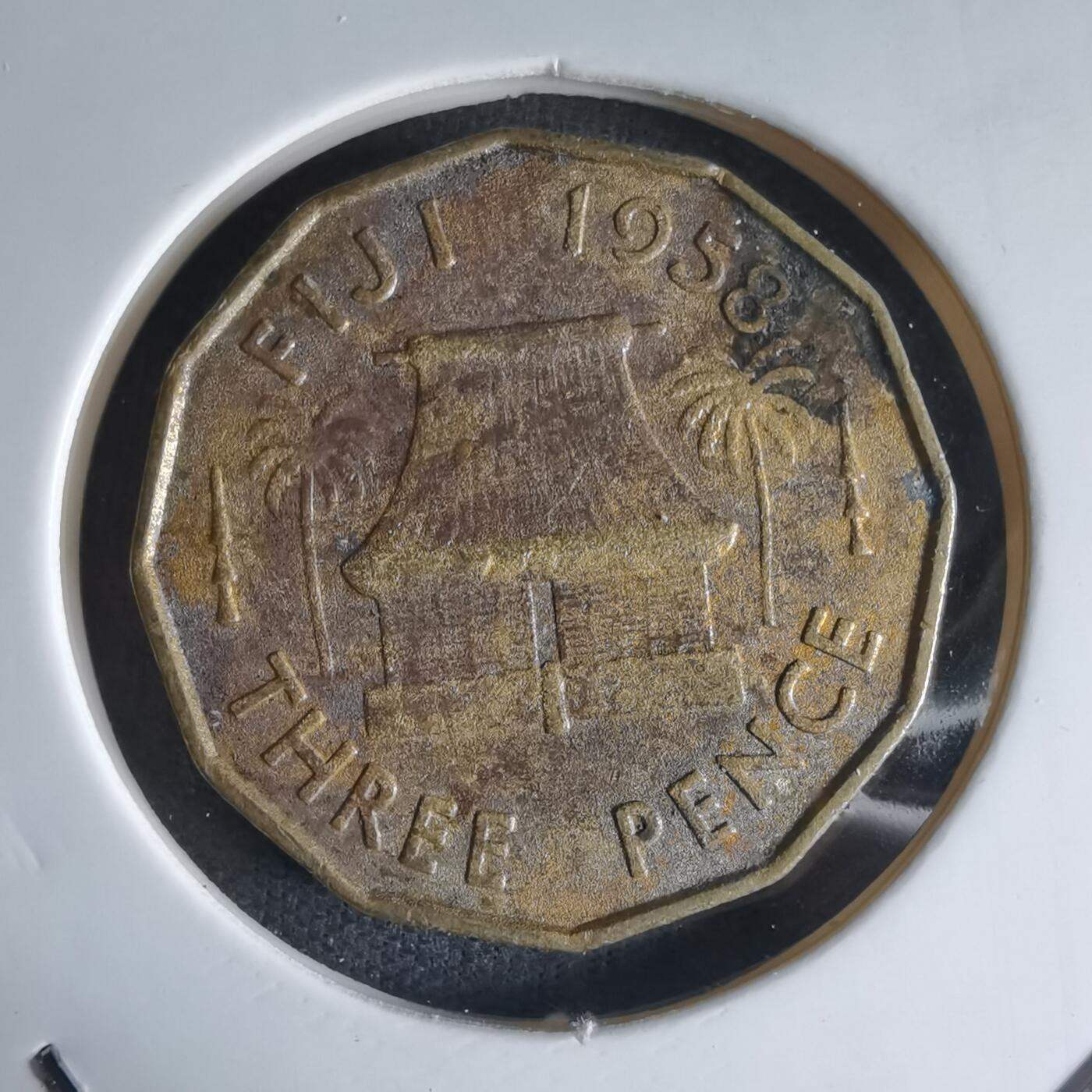 沼泽如烟--第1032场 斐济1958年3便士