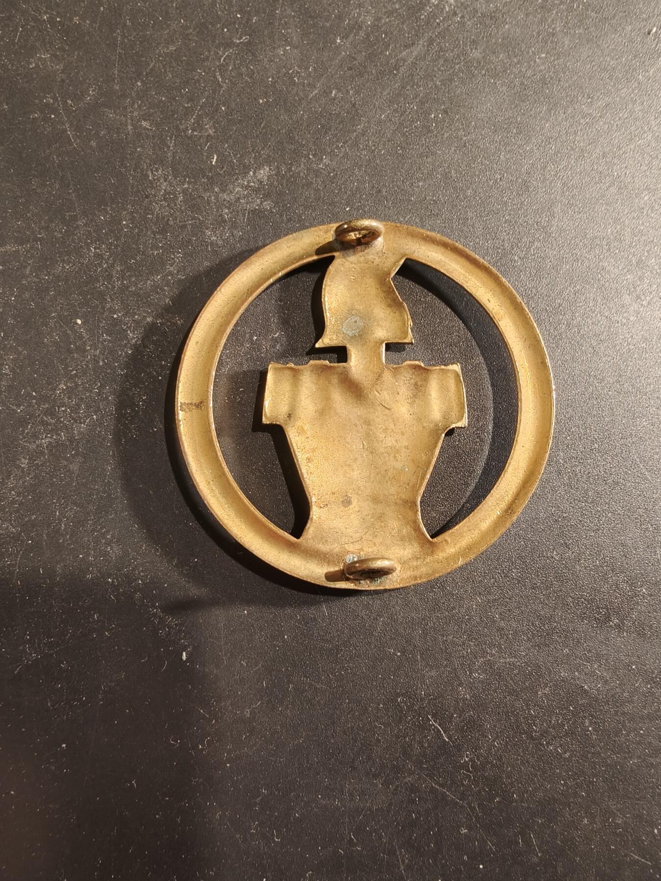 老王徽章第189期 法国工兵贝雷帽徽   金色