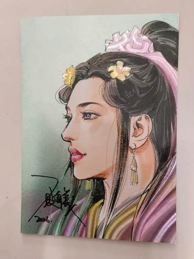 NO.28 好又多金牌大场，每周一站式配齐，方便凑单！（周6晚9点截拍，卖家送拍0抽成！） - 【亲签卡】百里卡牌 港漫水浒2 夏伟义亲签 李师师 A4粗闪大卡