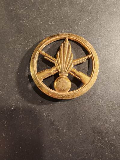 老王徽章第189期 - 法国步兵贝雷帽徽   金色