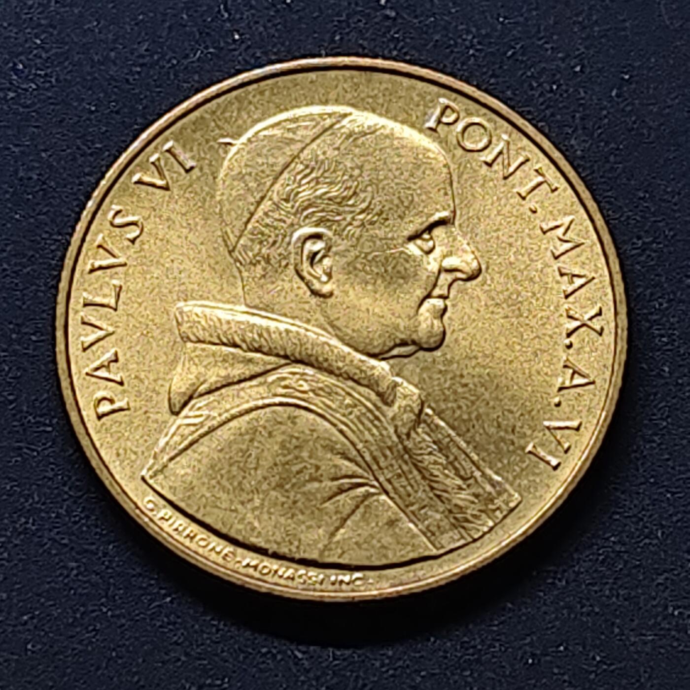 【全场包邮】纯粹捡漏拍514场 梵蒂冈1968年20里拉