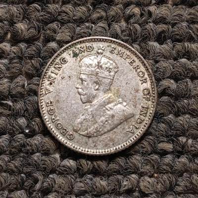 1927年英属海峡殖民地乔治五世10分小银币（单枚价） - 1927年英属海峡殖民地乔治五世10分小银币（单枚价）