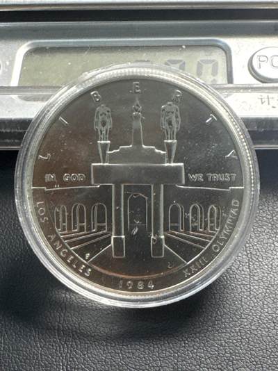 ❤️【币观天下】❤️ 第346期钱币拍卖场- 2026.3.27周五晚上6点半场 长期征集拍品  - 1984 美国 洛杉矶奥运会1美元银币26.77克