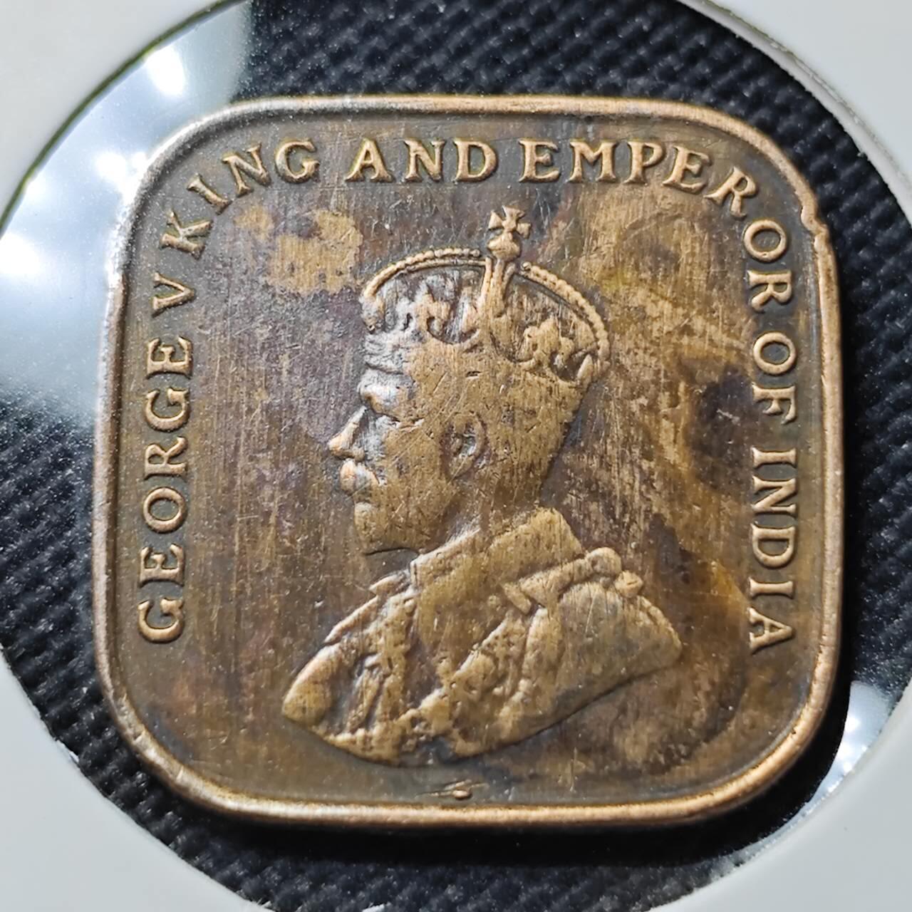 KK钱币收藏小铺  第406期 2月预留时间 周末发货  1919马来亚1分铜币