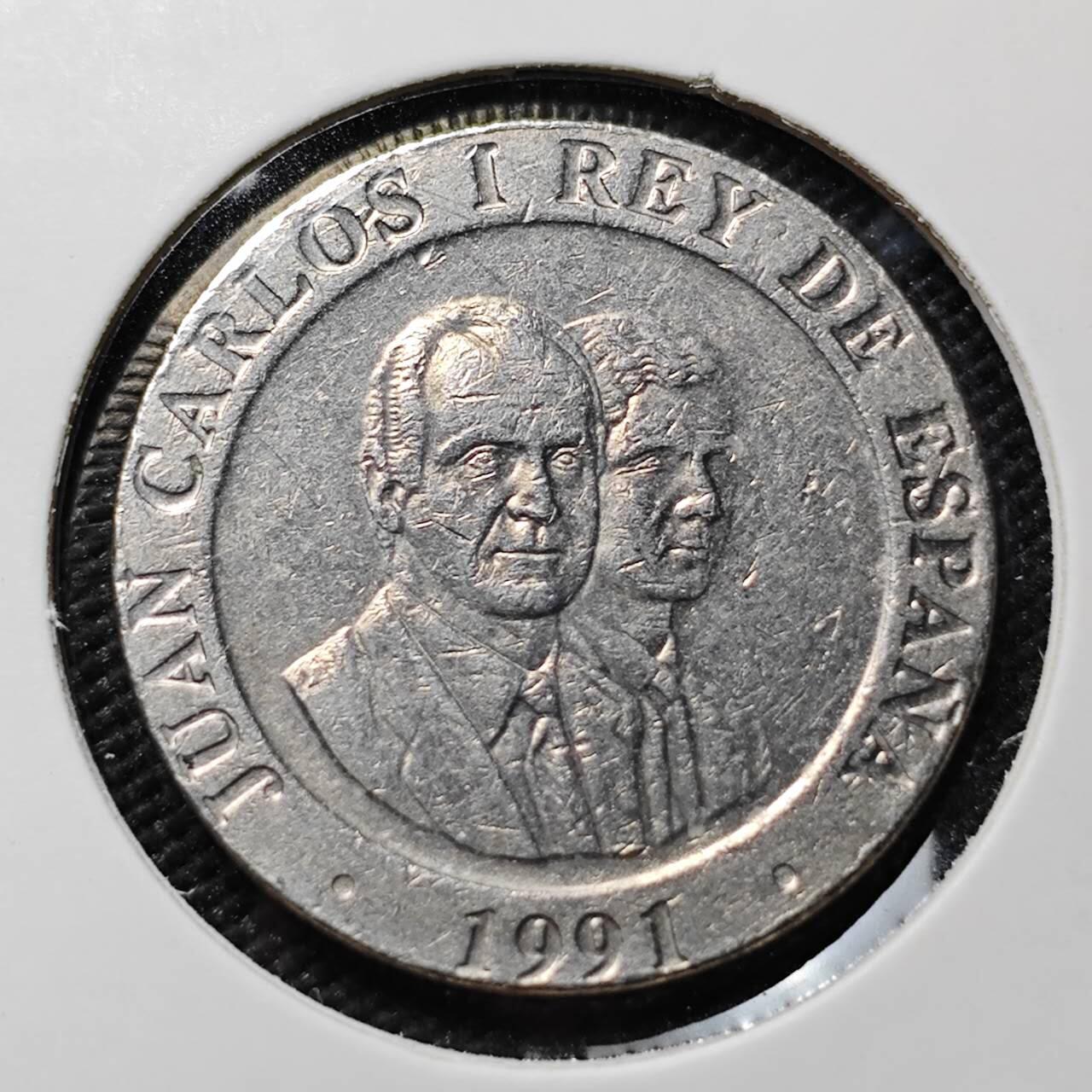 KK钱币收藏小铺  第406期 2月预留时间 周末发货  西班牙200比塞塔纪念币