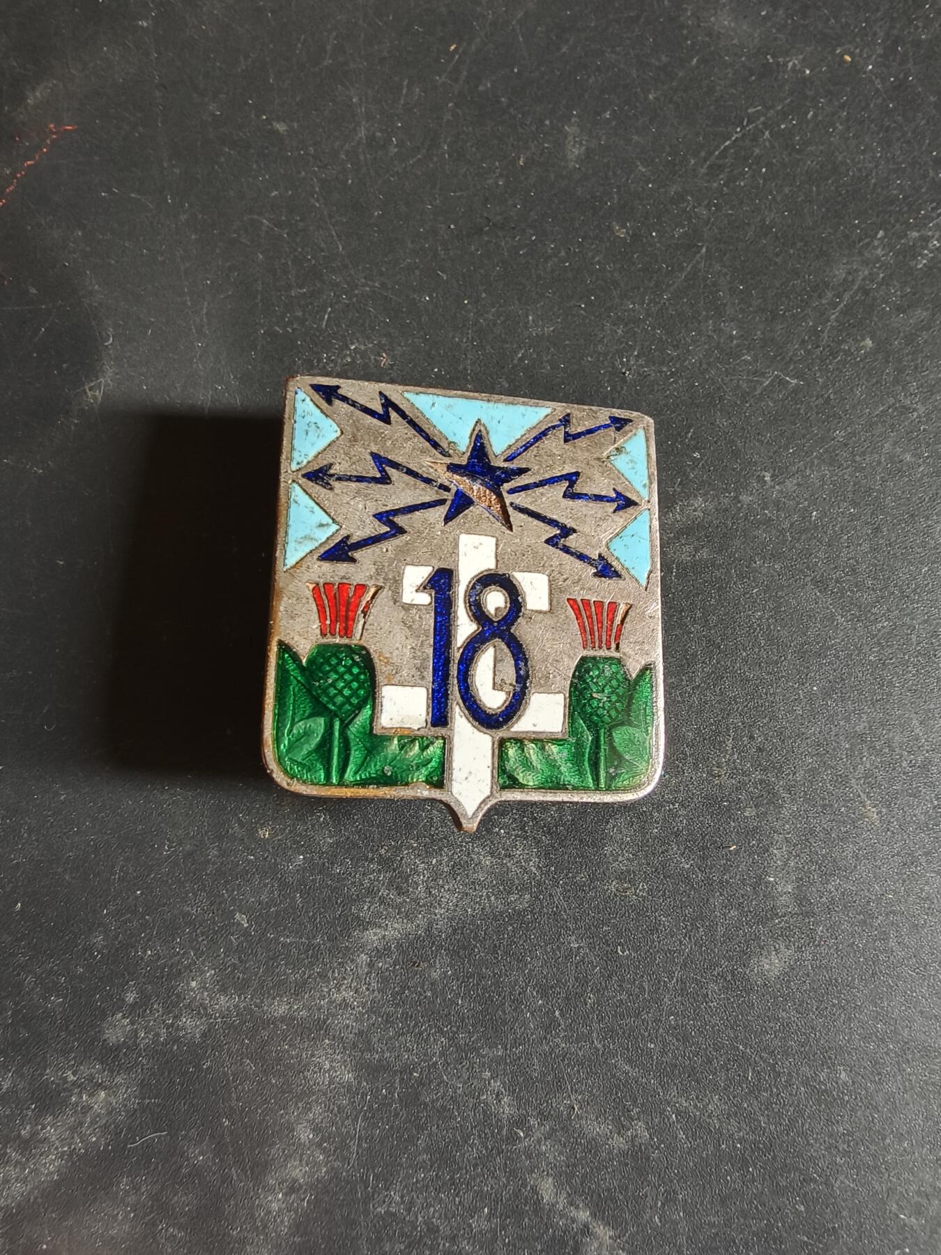 老王徽章第189期 法国陆军第18通信团证章