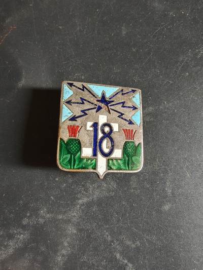 老王徽章第189期 - 法国陆军第18通信团证章