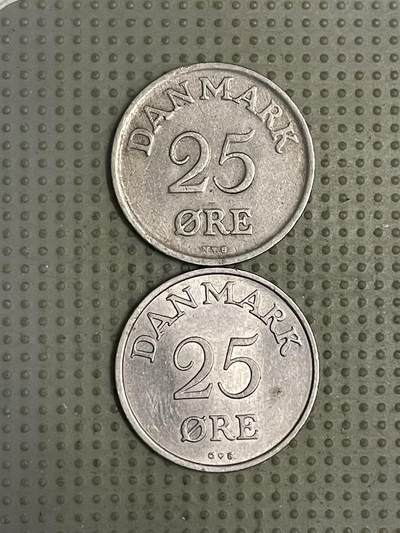 2026年第38场各国散币拍卖（总第188场） - 丹麦25欧尔2枚