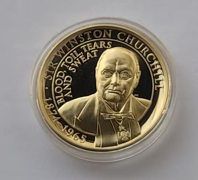 ❤️【币观天下】❤️ 第346期钱币拍卖场- 2026.3.27周五晚上6点半场 长期征集拍品  直布罗陀2020年丘吉尔高浮雕镀金大铜币2