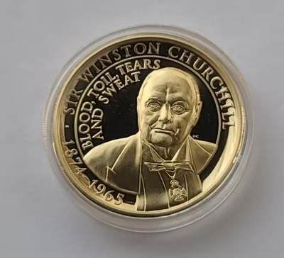 ❤️【币观天下】❤️ 第346期钱币拍卖场- 2026.3.27周五晚上6点半场 长期征集拍品  - 直布罗陀2020年丘吉尔高浮雕镀金大铜币2