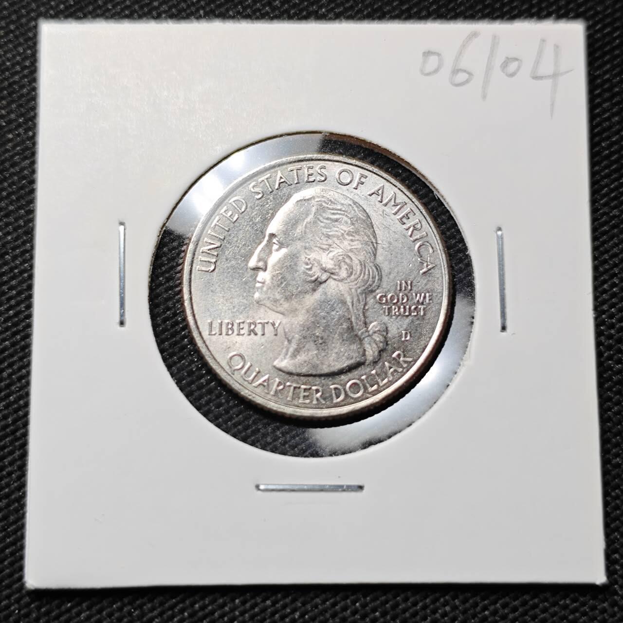 KK钱币收藏小铺  第406期 2月预留时间 周末发货  2021美国25分纪念币