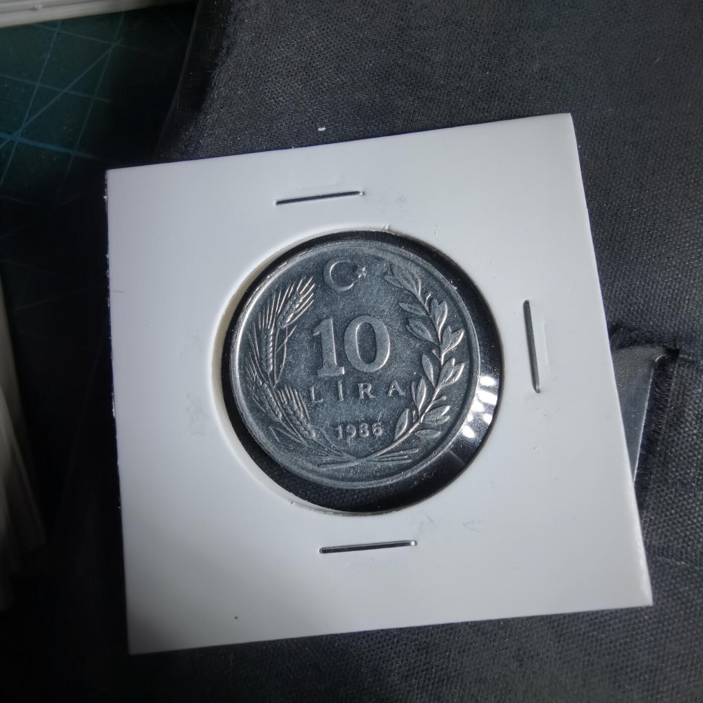 沼泽如烟--第1031场 土耳其1986年10里拉