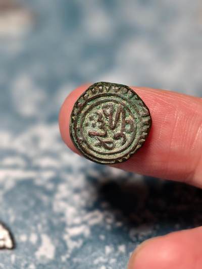 抚柳草堂-第十九期章牌钱币  奖章勋章限时免佣 满百包邮 放漏专场 - 公元1296–1316德里苏丹国卡尔吉王朝 阿拉丁·穆罕穆德·卡尔吉时期发行的2 Gani铜币 极美品打制清晰 文字深峻