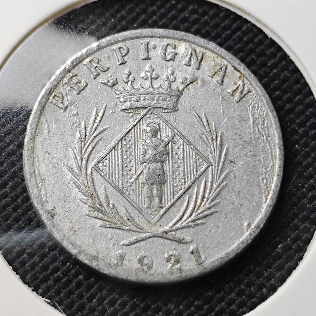 KK钱币收藏小铺  第407期 2月预留时间 周末发货  1921法国代币5分