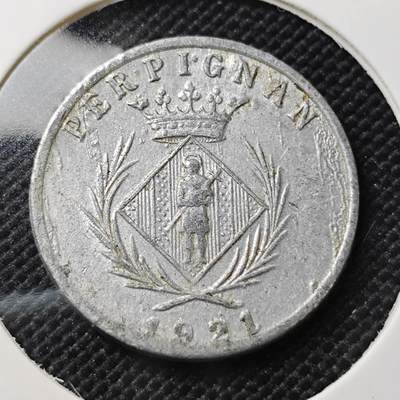 KK钱币收藏小铺  第407期 2月预留时间 周末发货 -  1921法国代币5分